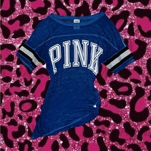 2010s PINK Victoria's Secret Blue Tee
